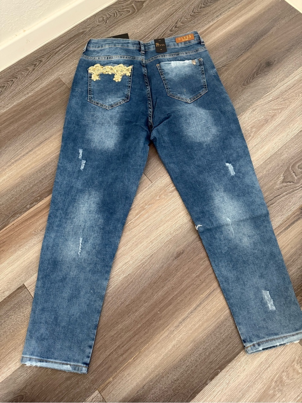 NWT New York Olyss Anckle Cropped Jeans Size 10 - Picture 2 of 2